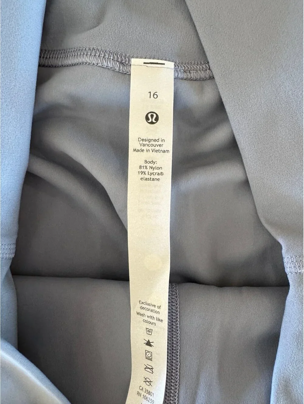 Lululemon Align High Rise 25” Chambray Size 16 NWOT